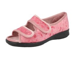 Womens Wide Fit Easy Access House Shoe Slippers - Summer