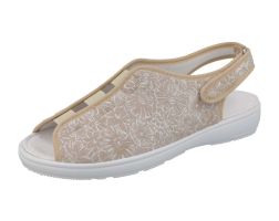 Womens Wide Fit Stretch Slingback Canvas Shoes - Avocado
