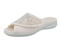 Womens Wide Fit Easy Access Slide Mule Canvas Shoes - Tasha