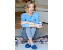 Womens Wide Fit Slip-On Slippers - Nottingham