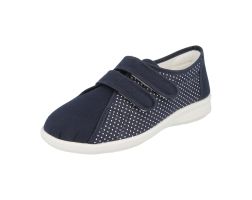 Womens Wide Fit Touch Strap Canvas Shoes - Celene