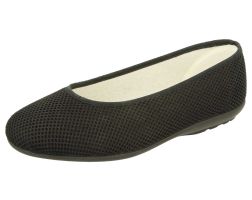 Womens Wide Fit Stretch Canvas Ballet Pumps - Melissa