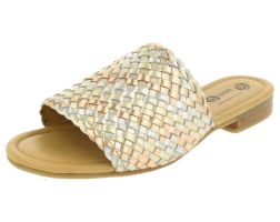 Womens Wide Fit Slide Mule Sandals - Tabitha