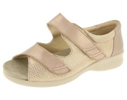 Womens Wide Fit Full Back Adjustable Strap Sandals - Petra