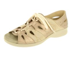 Womens Wide Fit Full Back Adjustable Strap Sandals - Ocean