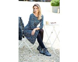 Womens Wide Fit Floral Print Lace Ankle Boots - Kestrel