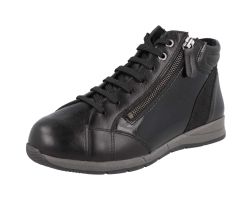 Womens Wide Fit Zip Entry Lace Ankle Boots - Flycatcher