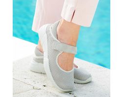 Womens Wide Fit Stretch Mary-Jane Casual Shoes - Panther