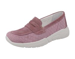 Womens Wide Fit Easy Access Casual Loafer Shoes - Crane