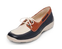 Womens Wide Fit Lace Up Flat Shoes - Avalon