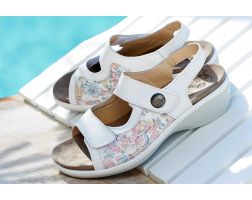 Womens Wide Fit Stretch Panel  Sandals - Watford