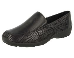 Womens Wide Fit Stretch Fabric Slip On Shoes - Carlisle