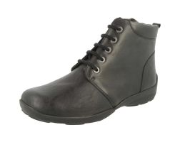 Womens Wide Fit Stretch Ankle Boots - Santa