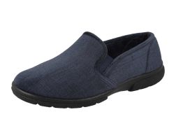 Mens Wide Fit Slip-On Slippers - Kendal