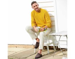 Mens Wide Fit Slide Mule Slippers - Gilbert