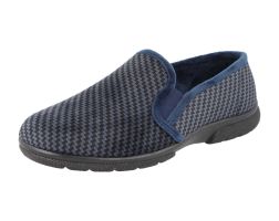 Mens Wide Fit Easy Access House Shoe Slipper - Glen