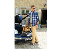 Mens Wide Fit Touch Strap Easy Access Trainer - Devon