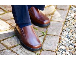 Mens Wide Fit Slip-On Casual Shoes - Dalton