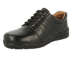 Mens Wide Fit Lace Up Casual Shoes - Derek