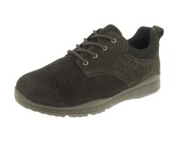 Mens Wide Fit Lace-Up Canvas Shoes - Archie