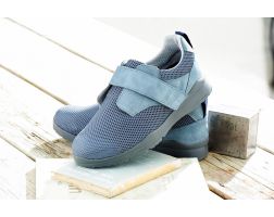 Mens Wide Fit Strap Fit Canvas Shoes - Andy