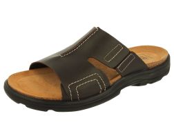 Mens Wide Fit Slide on Sandals - Adam
