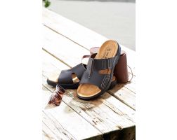 Mens Wide Fit Slide on Sandals - Adam