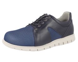 Mens Wide Fit Lace Up Trainer Style Casual Shoes - Phil
