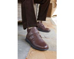 Mens Wide Fit Touch Fastening Boots - Solomon