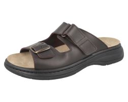 Mens Wide Fit Slide Mule Flat Sandal - Victor