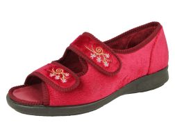 Womens Wide Fit Open Toe Slippers - Ace 2