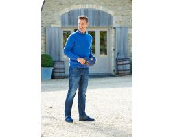 Mens Wide Fit Stretch Fabric House Shoe - Carlton