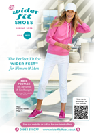A picture of a catalogue cover with a woman in pink hoodie and white trousers
